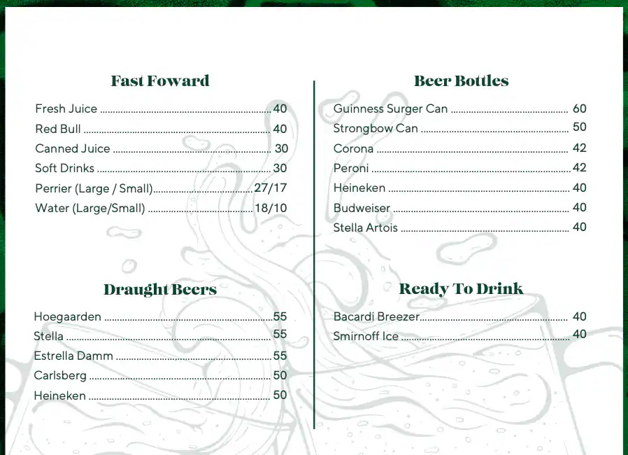 Menu Drinks Page 3